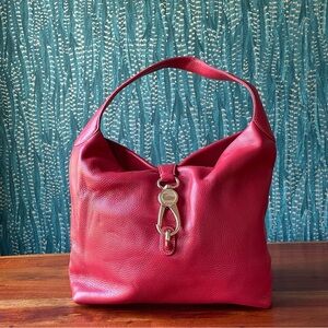 Dooney & Bourke  Pebbled red leather  Shoulder Bag/Sac NWOT
